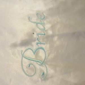 Secret Treasures Womens Robe "Bride" Embroidered